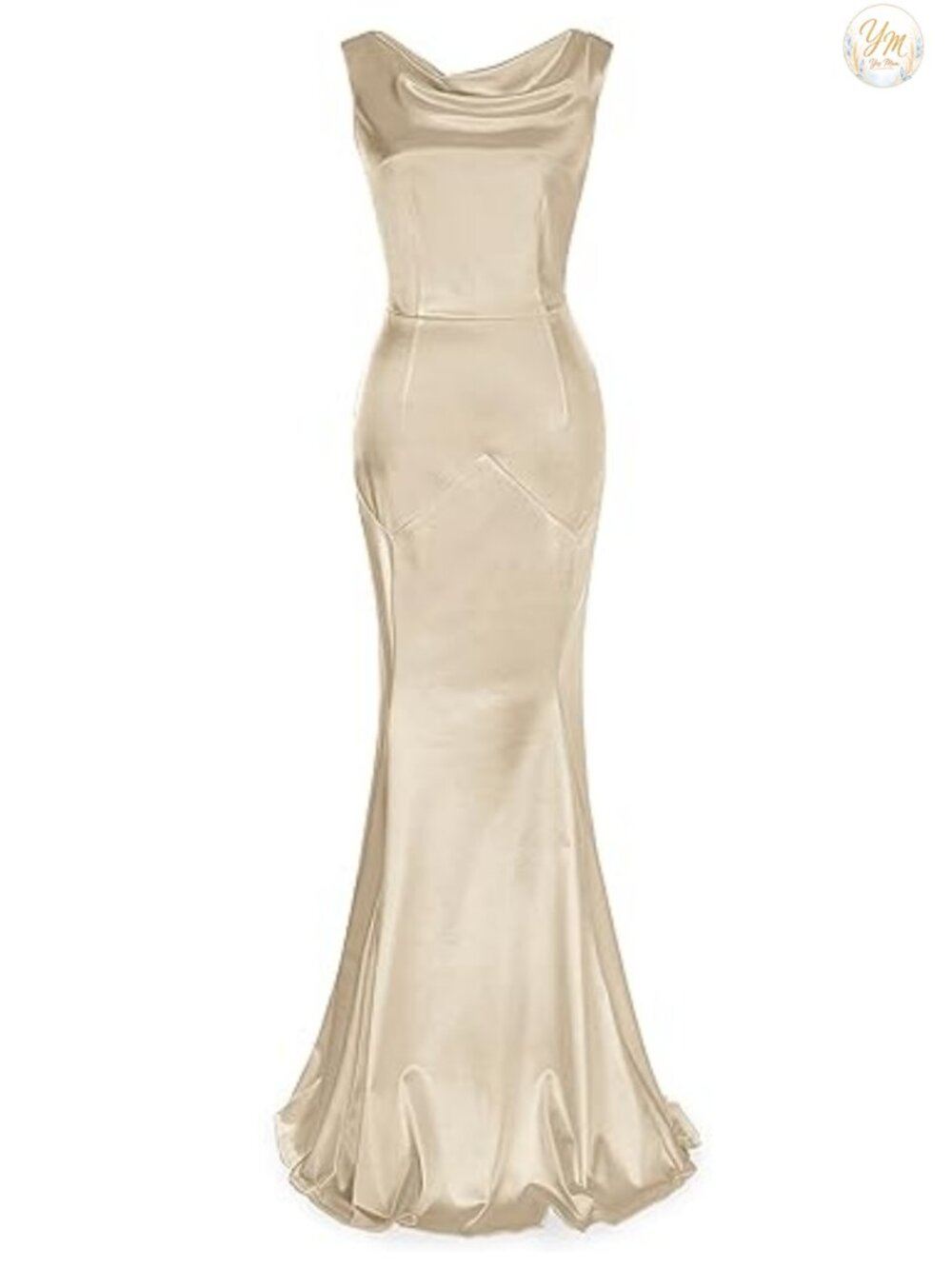 Elegant Mermaid Sleeveless Formal Evening Gown Maxi Dress